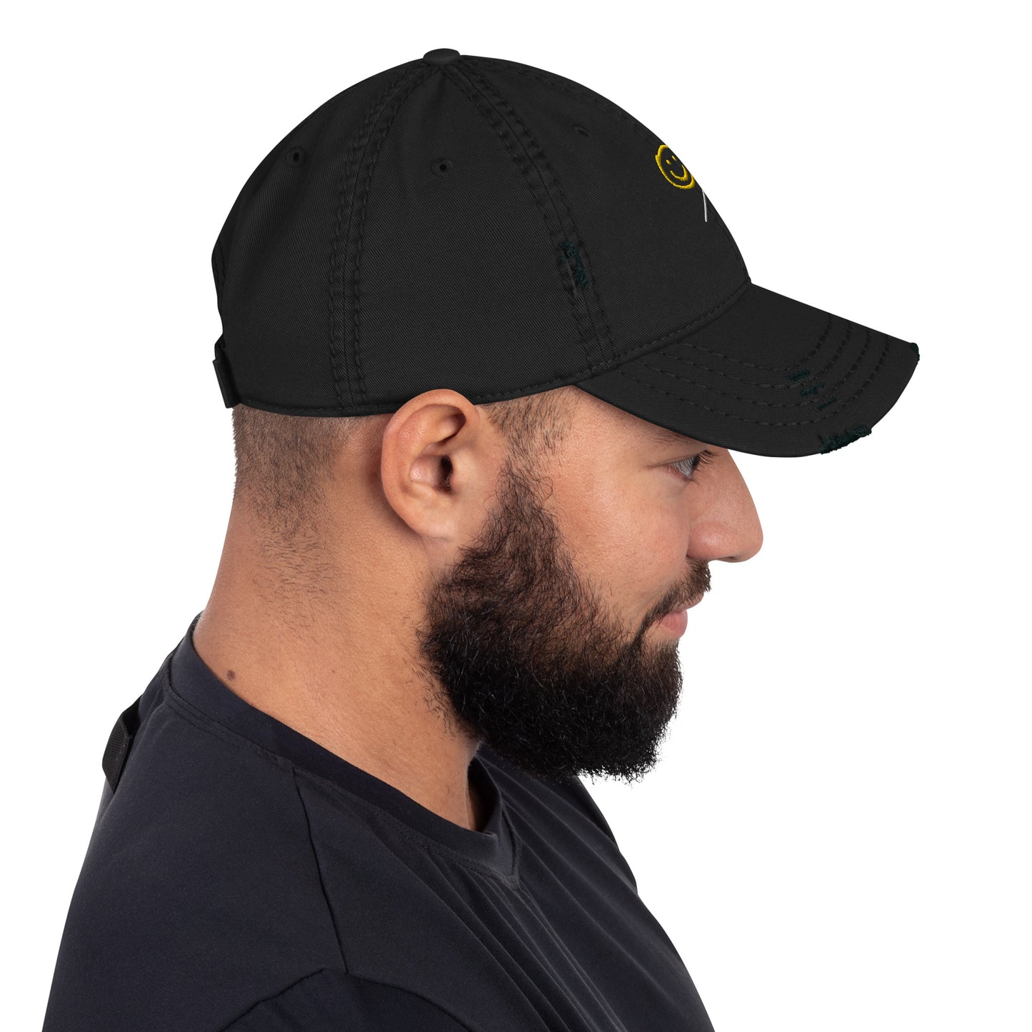 Happiness / Money Distressed Dad Hat