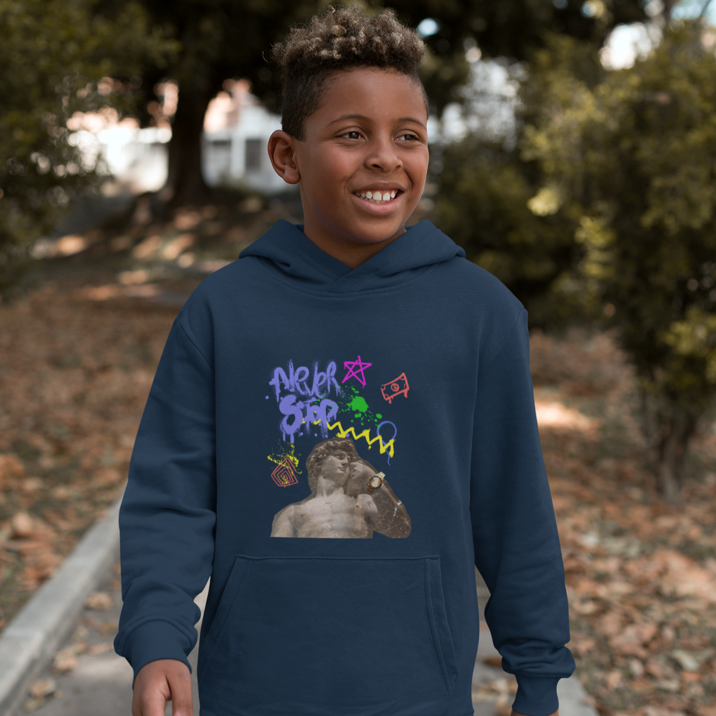 Never Stop Kids Pullover Hoodie