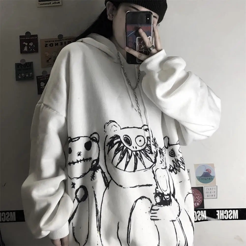 Womens Goth Harajuku Hoodie