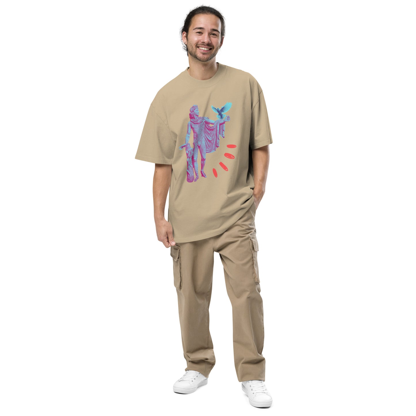 Enlightened Oversized faded t-shirt