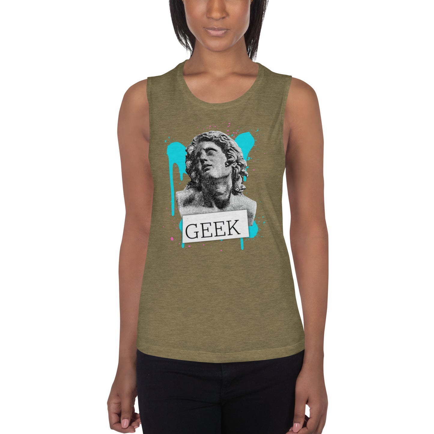 Artsy Geek Ladies’ Muscle Tank